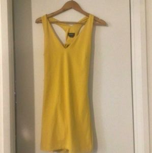 NEW WITH TAGS!! BEBE Yellow Dress